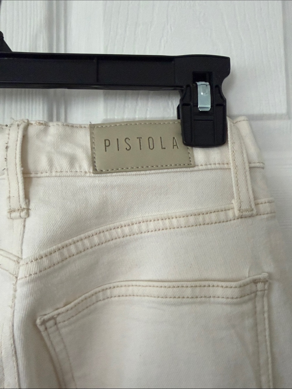 pistola Cream Straight-Leg Jeans - Picture 3 of 5
